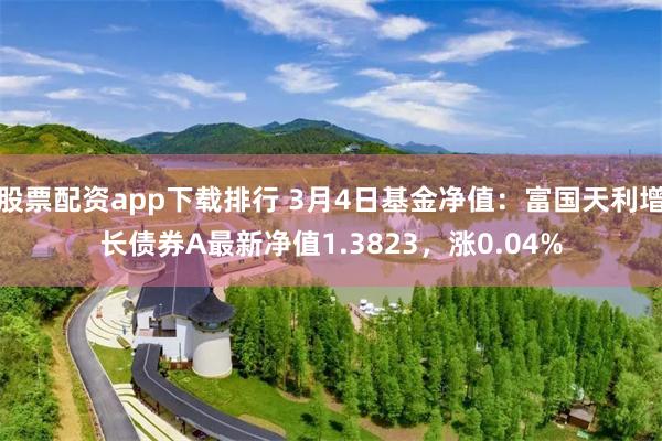 股票配资app下载排行 3月4日基金净值：富国天利增长债券A最新净值1.3823，涨0.04%