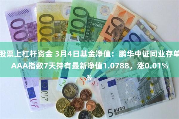 股票上杠杆资金 3月4日基金净值：鹏华中证同业存单AAA指数7天持有最新净值1.0788，涨0.01%