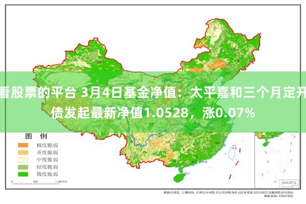 看股票的平台 3月4日基金净值：太平嘉和三个月定开债发起最新净值1.0528，涨0.07%