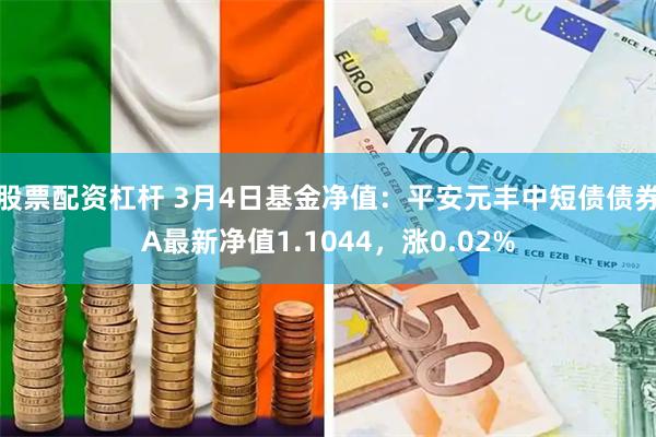 股票配资杠杆 3月4日基金净值：平安元丰中短债债券A最新净值1.1044，涨0.02%