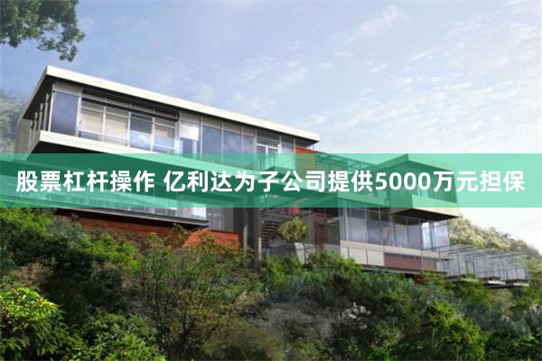 股票杠杆操作 亿利达为子公司提供5000万元担保