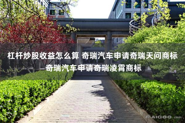 杠杆炒股收益怎么算 奇瑞汽车申请奇瑞天问商标 奇瑞汽车申请奇瑞凌霄商标