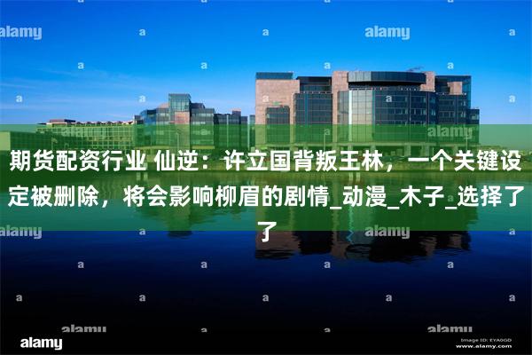期货配资行业 仙逆：许立国背叛王林，一个关键设定被删除，将会影响柳眉的剧情_动漫_木子_选择了