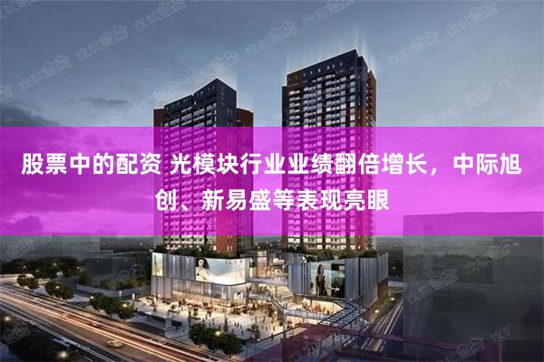 股票中的配资 光模块行业业绩翻倍增长，中际旭创、新易盛等表现亮眼