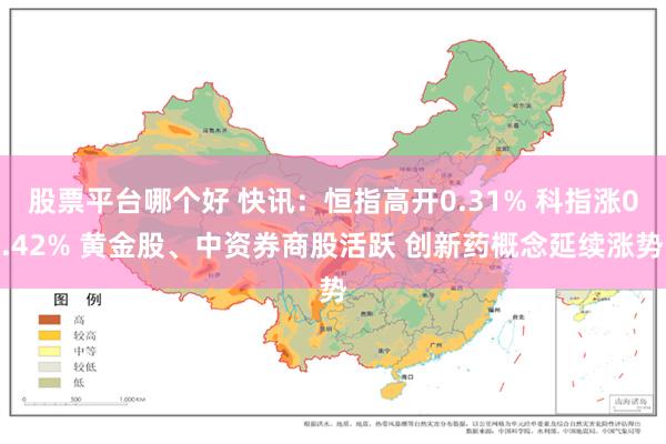 股票平台哪个好 快讯：恒指高开0.31% 科指涨0.42% 黄金股、中资券商股活跃 创新药概念延续涨势