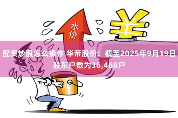 配资炒股怎么操作 华帝股份：截至2025年9月19日股东户数为36,468户