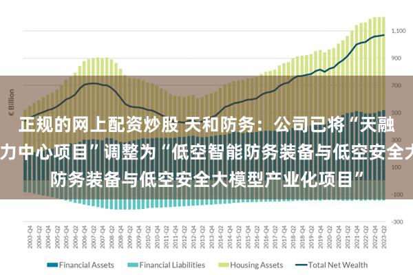 正规的网上配资炒股 天和防务：公司已将“天融大数据（西安）算力中心项目”调整为“低空智能防务装备与低空安全大模型产业化项目”