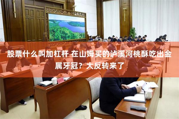 股票什么叫加杠杆 在山姆买的泸溪河桃酥吃出金属牙冠？大反转来了