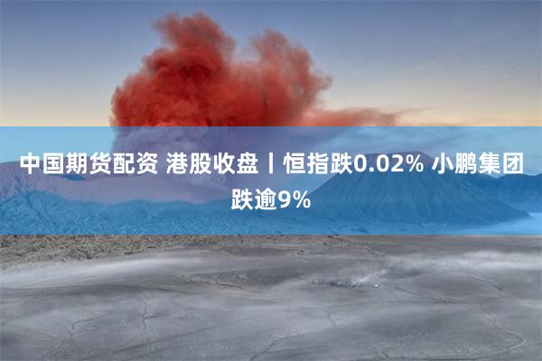 中国期货配资 港股收盘丨恒指跌0.02% 小鹏集团跌逾9%