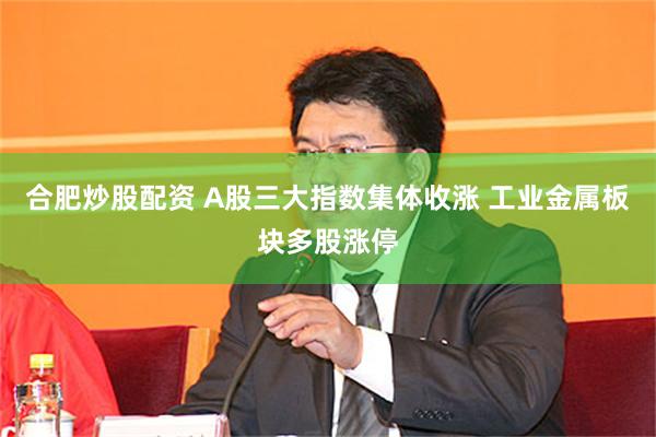 合肥炒股配资 A股三大指数集体收涨 工业金属板块多股涨停