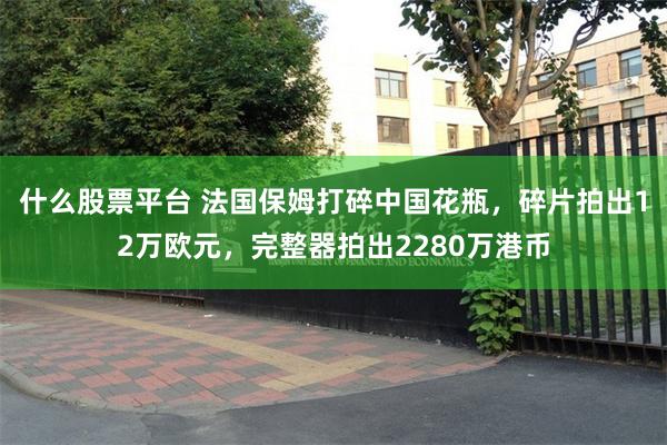 什么股票平台 法国保姆打碎中国花瓶，碎片拍出12万欧元，完整器拍出2280万港币