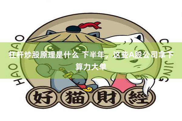 杠杆炒股原理是什么 下半年，这些A股公司拿下算力大单